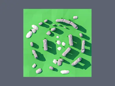 land 86A Low-poly 3D model