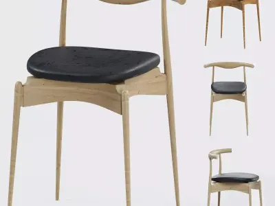 CH20 Elbow Chair  Free 3D model