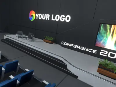 3D Showroom Level Kit Vol 16 Low-poly 3D model