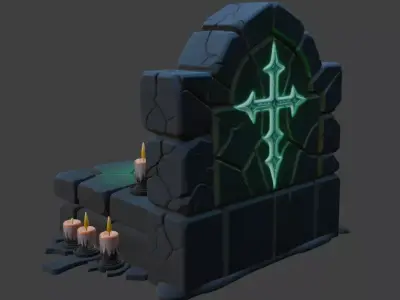 Halloween Altar 3D model