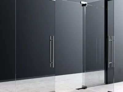 Fittings For Glass Doors 3D model