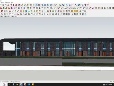 CONTEMPORARY OFFICE BUILDING 3D MODEL 3D model