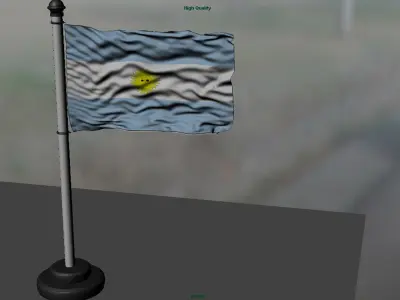 Argentina Flag 3D model