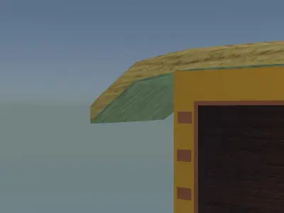 Hut House - Minimal  LowPoly Free Free low-poly 3D model