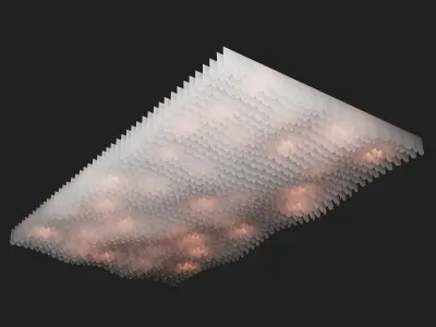 Fabric suspended ceiling  5 3D model