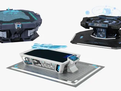  Sci Fi Holographic Tables Collection 