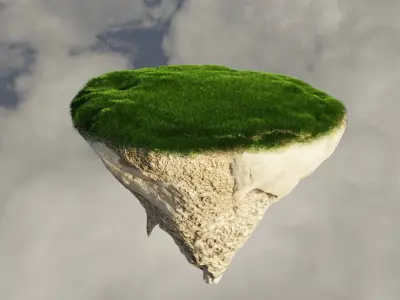 Floating Island 3D model purchase