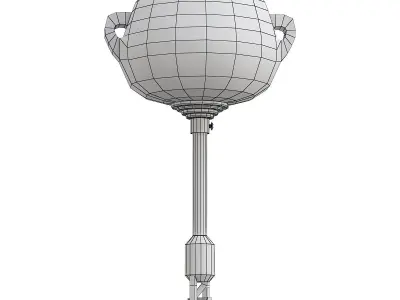 servizio-a6483lm-6wh teapot chandelier with six cups 3D model