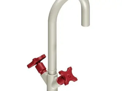 PVC Mixer Faucet 3D model