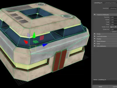 Sci Fi Base - Game Ready - VR AR Low-poly 3D model