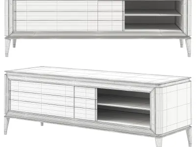 BLUEMOON MEDIA CABINET Low-poly 3D model