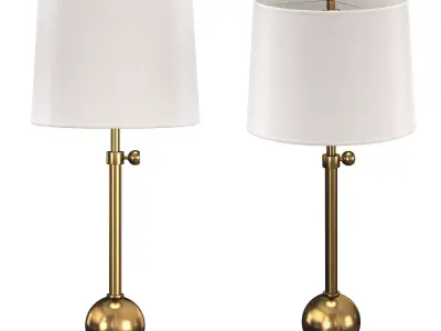 Marshall 1-light Vintage Brass Table Lamp 3D model