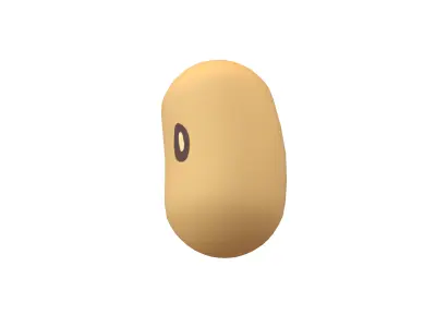 Soybean V1 004 Low-poly 3D model