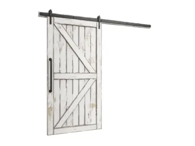 Doors Brothers Barn door  2 3D model