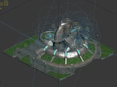 Science Fiction - Territory Command Center 3D model