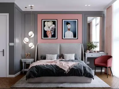 CORONA SCENE 24-Bedroom Lifestyle 3D model