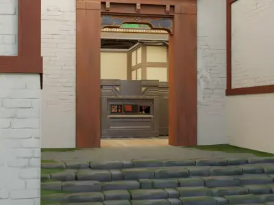 Valorant Map Haven Site A and B Map Low-poly 3D model