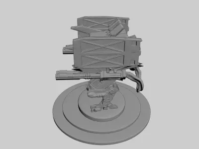 Cyborg Prototype Mecha Robot SciFi 3D model