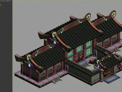 Ancient Architecture 3D model 11