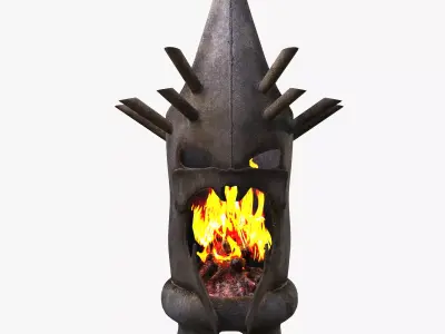 Fireplace  head dark 3D model