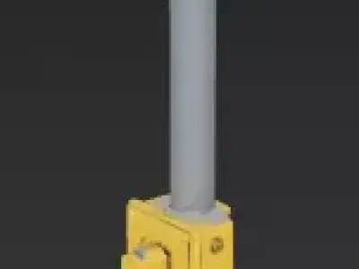 Standard Pedestrian Crossing Signal 3D Model Low-poly 3D model