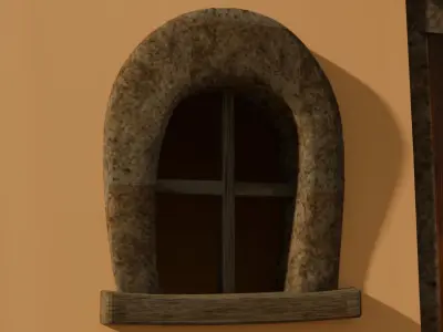 Alpine Cottage Low-poly 3D model