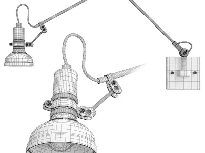 SKADE SCONCE Low-poly 3D model