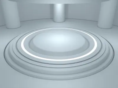 Sci Fi Room Low-poly 3D model buy