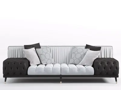 Pirlo sofa Low-poly 3D model