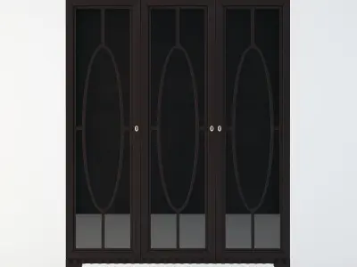 SevenSedie Glass Cupboard Ellipse  3D model