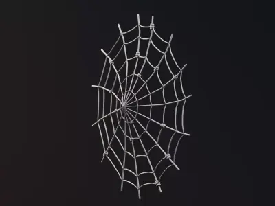 Halloween Props - Cobweb Low-poly 3D model