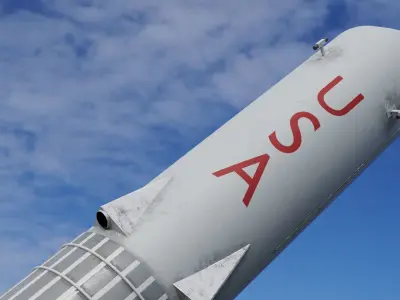 Sea Dragon rocket Low-poly 3D model