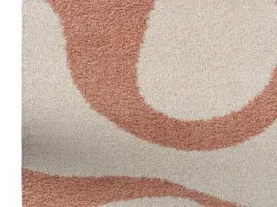 Shaggy rug Louise Rose By Benuta 3D model