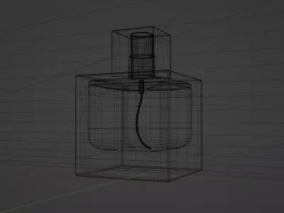 parfume 3D modeling and lighting set 3D model 3D model