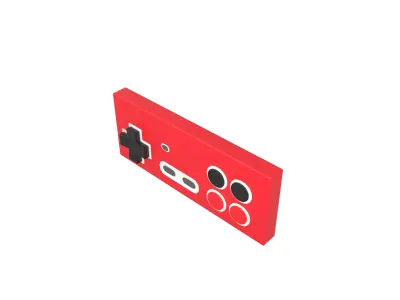 Cartoon Game Controller v1 004 Low-poly 3D model