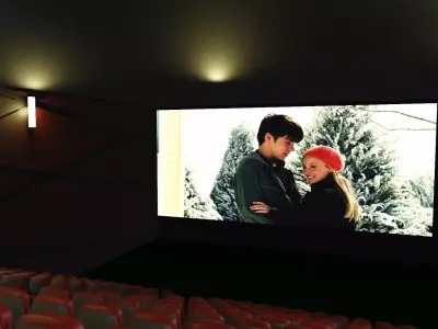 Cinema Screen in Multiplex with 200 seats 3D model