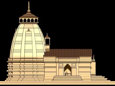 KEDARNATH TEMPLE 3D print model