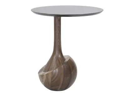 Modern sculptural side table 3D model