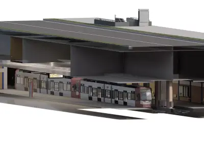 Cologne subway station 3D model