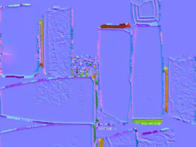   Roman stone  Low-poly 3D model