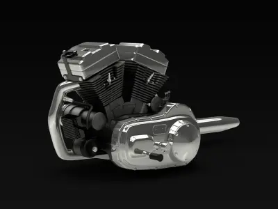  Air Cooled V-Twin motorcycle engines bundle 