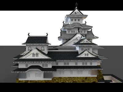 Himeji Castle- 3d Model 3D model