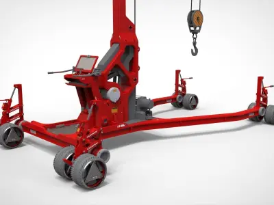 sci fi lifting and loading equipment 3D model