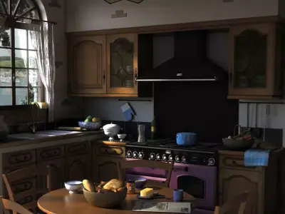 Traditional Kitchen 3D model