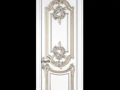 classical soft door 3D model