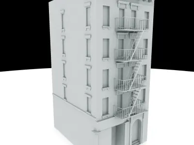 Nyc Building 01 Low-poly 3D model