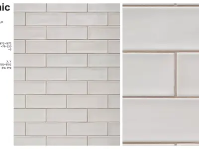 Subway Tile in Running Bond Layout Texture
