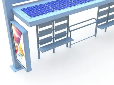 Bus Stop 03  3D model