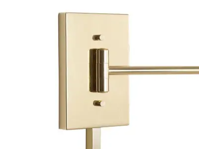 Devin Plug-in Swing Arm Sconce 3D model