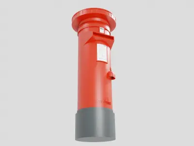 european style mail box 3D model